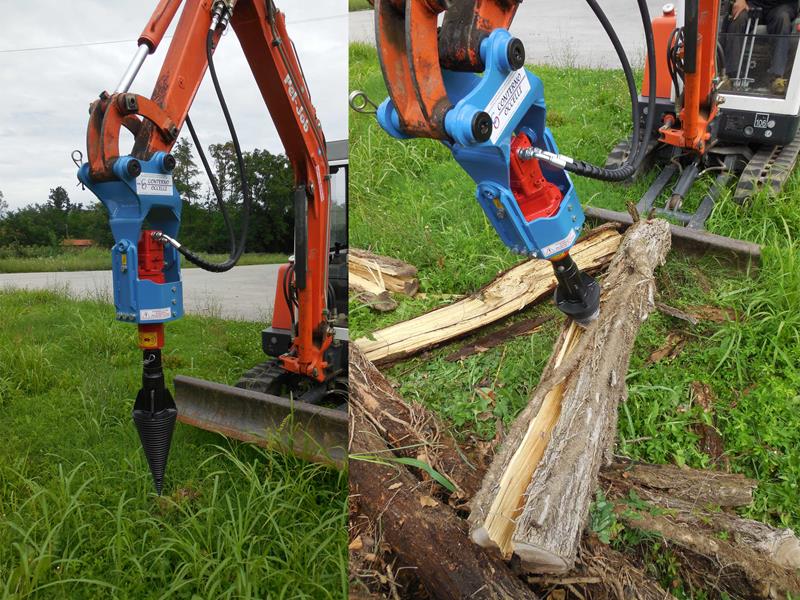 Hydraulic log splitters